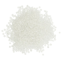 Load image into Gallery viewer, BEAD GLASS SEED 1.8MM WHITE RAINBOW 60G
