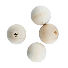 Load image into Gallery viewer, BEAD WOOD ROUND 18MM NATURAL 9PCS
