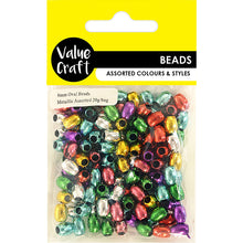 Load image into Gallery viewer, BEAD METALLIC OVAL 20G ASSORTED
