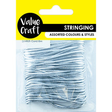 Load image into Gallery viewer, CRAFT ELASTIC STRETCH CORD GOLD 6M SILVER

