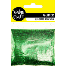 Load image into Gallery viewer, CRAFT GLITTER IN BAG GREEN 25G

