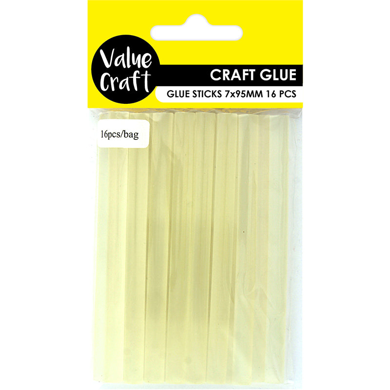 CRAFT GLUE STICK CLEAR 7MM X 95MM 22PCS