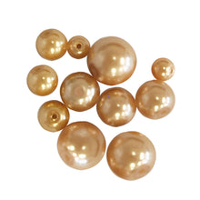 Load image into Gallery viewer, BEAD GLASS PEARL MIX GOLD 49PCS
