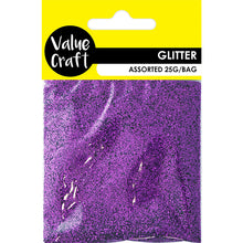 Load image into Gallery viewer, CRAFT GLITTER IN BAG PURPLE 25G
