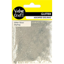 Load image into Gallery viewer, CRAFT GLITTER IN BAG SILVER 25G
