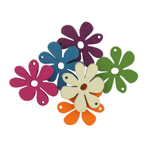 Load image into Gallery viewer, BEAD 30MM WOODEN FLOWER ASSORTED 10PCS
