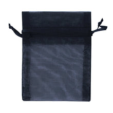 Load image into Gallery viewer, ORGANZA MINI 10CM X 7.5CM BLACK 7PCS
