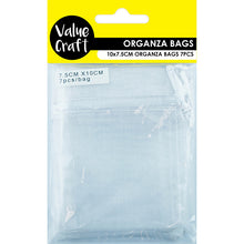 Load image into Gallery viewer, ORGANZA MINI 10CM x 7.5CM WHITE 7PCS
