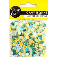 Load image into Gallery viewer, CRAFT SEQUINS MIXED YEL-GRN 20G
