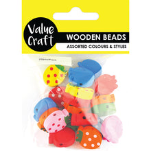 Load image into Gallery viewer, BEAD WOOD STRAWBERRY BR ASST 20PCS
