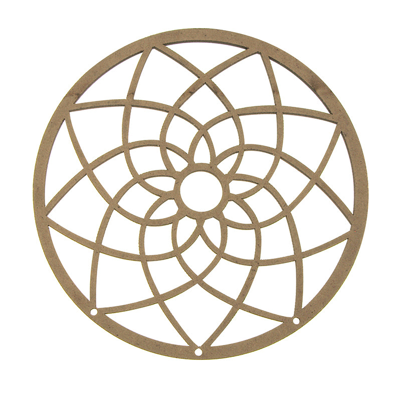 CRAFT WOOD Dream Catcher 9cm x 9cm NAT 2 PCs