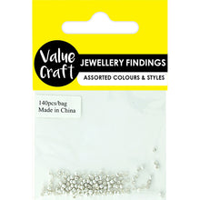 Load image into Gallery viewer, Jewellery Findings Crimpers Gold or Silver 140Pcs

