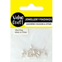 Load image into Gallery viewer, Jewellery Findings Post and Ends Silver 10PCs
