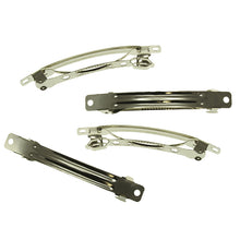 Load image into Gallery viewer, Jewellery Findings Hair Clasp Silver 4Pcs
