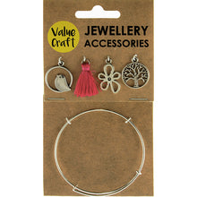 Load image into Gallery viewer, Jewellery Findings Bracelet Kit Silver HT Pack 5Pcs
