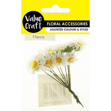 Load image into Gallery viewer, Craft Daisy Flowers Yellow or White 10Pcs
