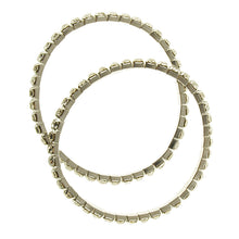 Load image into Gallery viewer, Jewellery Findings Bracelet Stretch Diamante Silver or Gold 2PC
