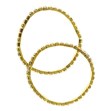 Load image into Gallery viewer, Jewellery Findings Bracelet Stretch Diamante Silver or Gold 2PC
