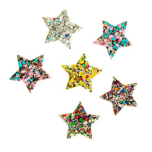 Load image into Gallery viewer, Craft Felt Glitter Stars Multi 10PCs
