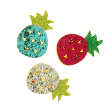 Load image into Gallery viewer, FELT GLITTER PINEAPPLES  8PC
