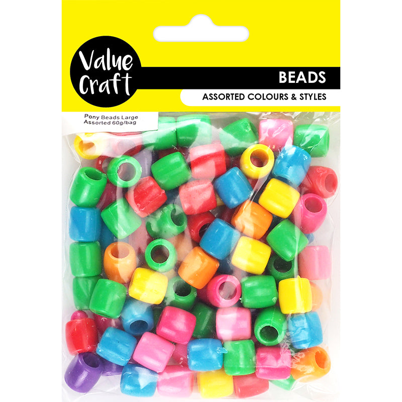 BEAD Pony Assorted Colours 60G
