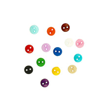 Load image into Gallery viewer, CRAFT BUTTONS 6MM MINI MULTI COLOURS Assorted 150PC
