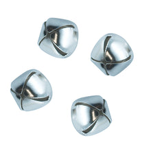 Load image into Gallery viewer, BELL 2CM ROUND SLEIGH SILVER 25PCS

