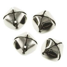 Load image into Gallery viewer, BELLS SLEIGH  LARGE SILVER 3.5CM 8PC
