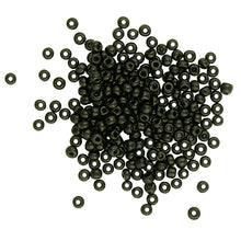 Load image into Gallery viewer, BEADS GLASS SEED  3.6MM BLACK 60G
