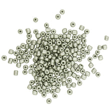 Load image into Gallery viewer, BEADS GLASS SEED  3.6MM METALLIC SLV 60G

