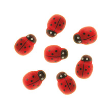 Load image into Gallery viewer, 3D Embellishments MDF Lady Bird Self Adhesive (Red &amp; Black) 25PCs
