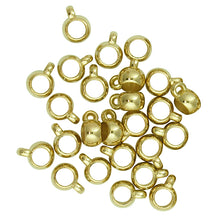 Load image into Gallery viewer, BEAD CCB 6MM Charm Attachment Gold 50Pc
