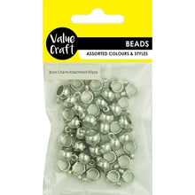 Load image into Gallery viewer, BEAD CCB 10MM TeaCupCharm Attachment Silver 40 PCs
