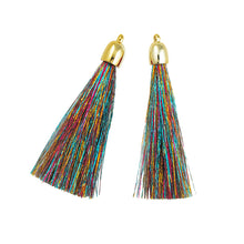 Load image into Gallery viewer, Tassels 2PC (Various Colours) Multi, Copper, Pink - Hot Dollar Newtown
