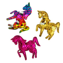 Load image into Gallery viewer, PUFFY SHAPES W SEQUIN UNICORN ASST 4PC
