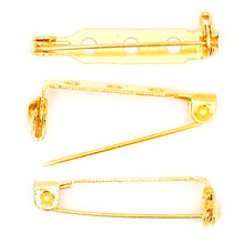 Load image into Gallery viewer, Jewellery Findings ACC Brooch Back Small Gold 10Pcs
