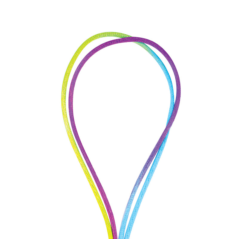 CORD Satin 1mm Rainbow 7M
