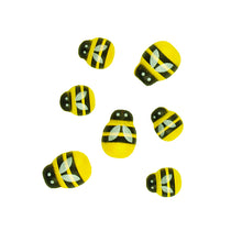 Load image into Gallery viewer, 3D Embellishments WOOD BEES ASST 15-19MM Yellow Black 20PC
