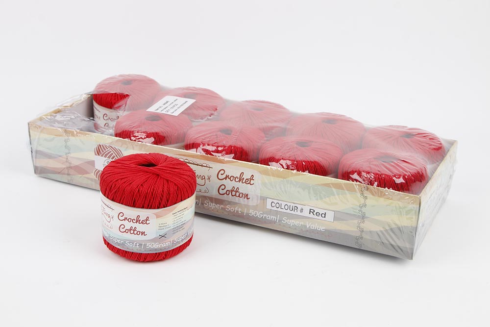 Crochet Cotton Red