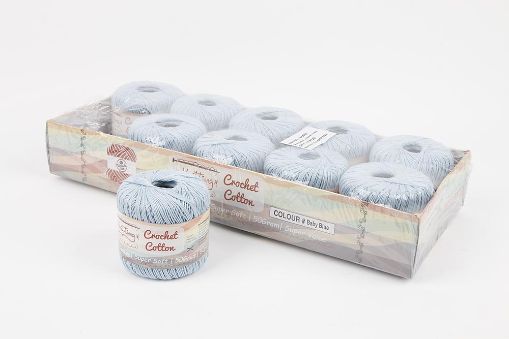 Crochet Cotton Baby Blue