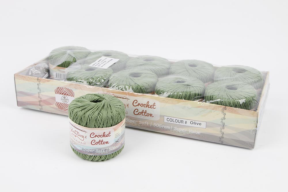 Crochet Cotton Olive