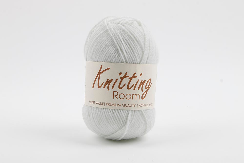100g Knitting Yarn White