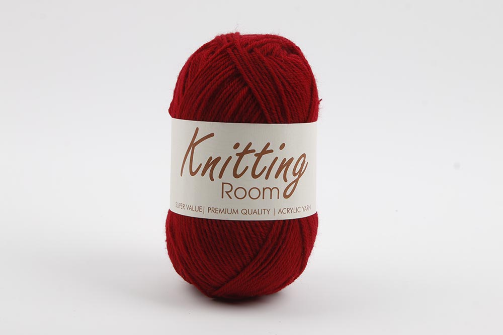 100g Knitting Yarn Maroon