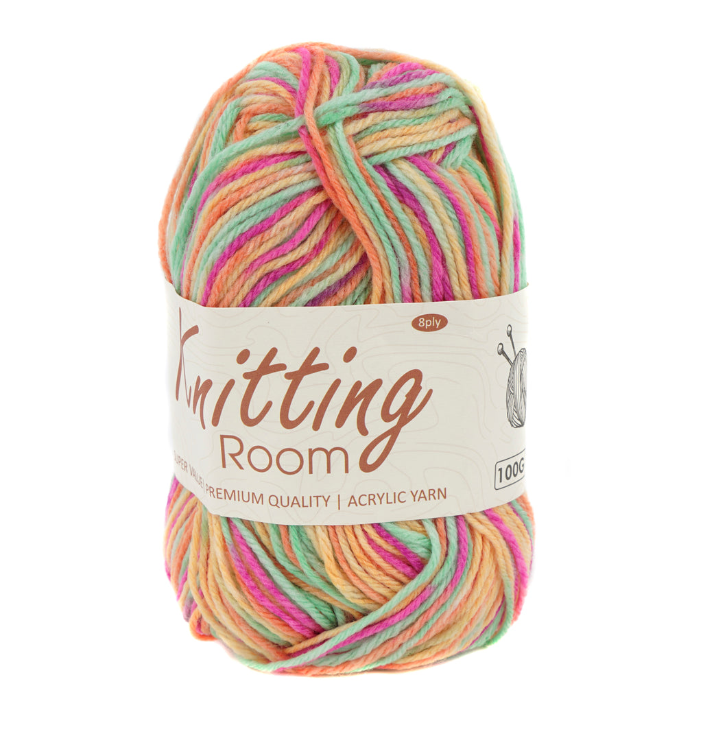 100g Knitting Yarn - Brights Multi