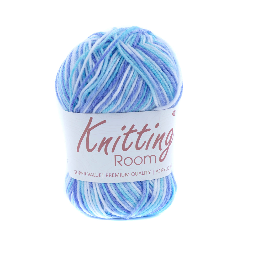 100g Knitting Yarn - Blue Multi