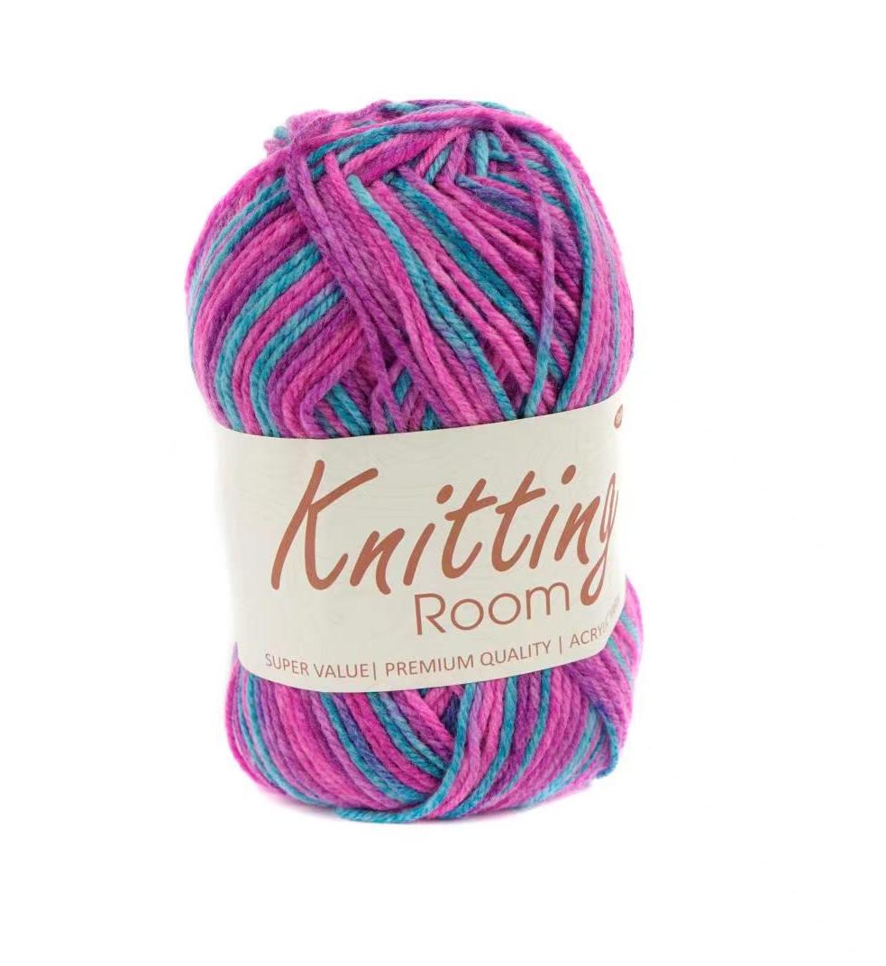 100g Knitting Yarn - Bright Purple/Pink/Blue Multi
