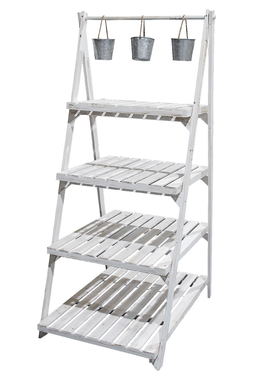 Shelf Wooden with Zinc Planter 98x68x174cm