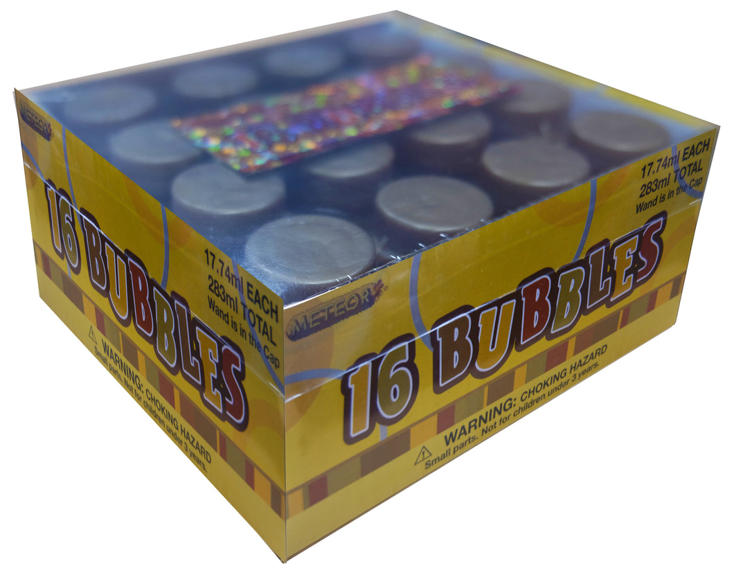 GLITZ 16 PARTY BUBBLES - GOLD