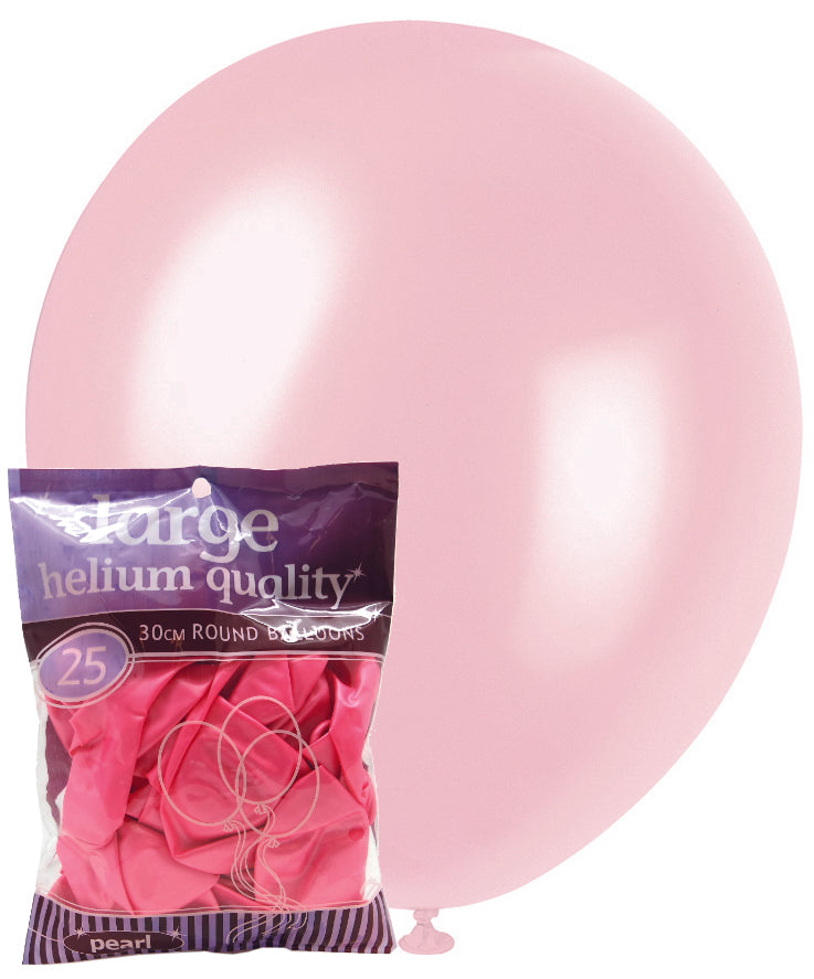 Balloons 25 X 30cm PEARLESCENT Colours (Assorted)